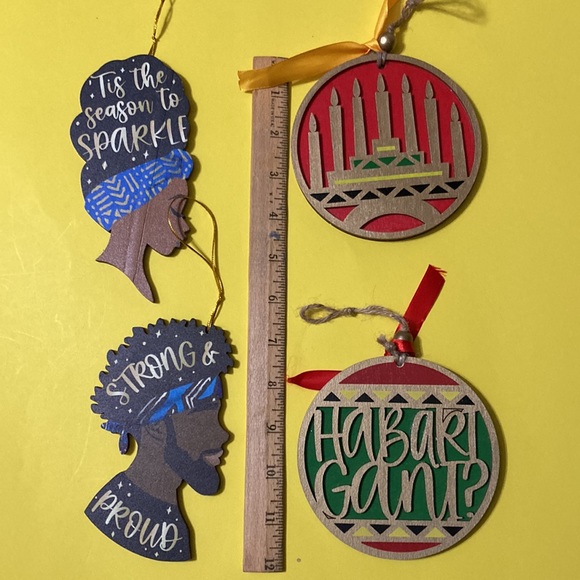 Set of 4 KWANZAA Ornaments - Picture 7 of 7